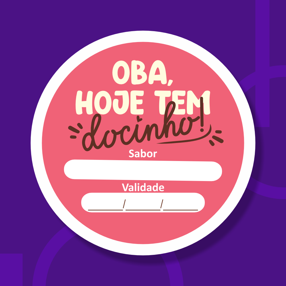 etiqueta bolo no pote - Modelo 01
